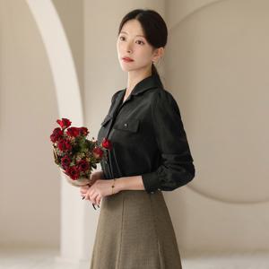 (~XXL까지) 카제탈르 엔틱버튼 셔츠 블라우스 겨울 긴팔 하객룩 오피스룩 모임룩 격식룩 빅사이즈