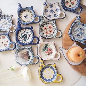 폴란드그릇  티백받침 택1