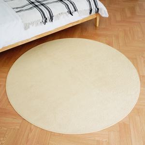 플레인 소프트 원형 러그 6색상