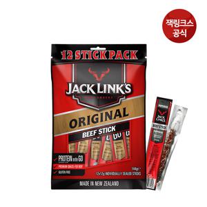 잭링크스 비프스틱 오리지널 12gX12개 1팩 육포 소고기육포