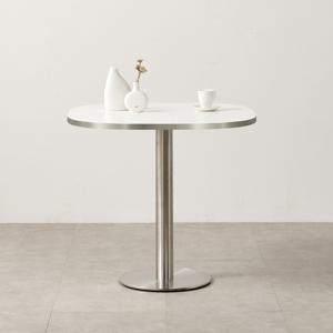 다나에 둥근사각 테이블 식탁 카페 화이트 미드센츄리모던 800