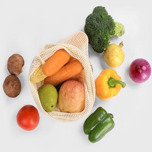 포모어 코튼 에코망 매쉬 통기성 좋은 양파 채소 과일 보관 프레시백 순면 야채망 걸이