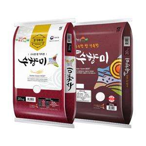 25년 햅쌀 골든퀸 3호 수향미 20kg (상등급)