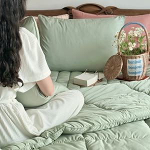 필굿 알러지케어 사계절 이불세트 모스그린(SS/QK/SK)