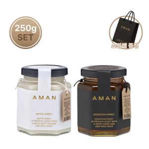 AMAN 아만 화이트 허니 250g+마운틴 허니 250g