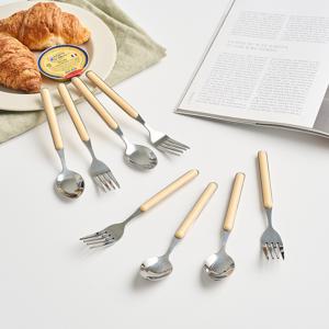 ON 심플 커트러리 디저트스푼포크세트 8P 버터크림