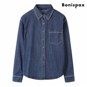 정상가:119,000원 ㅣ 데일리 데님 카라 긴팔 셔츠 (XP3BA004L0)