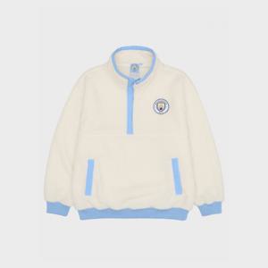 공용 맨시티 1894 플리스 아노락 자켓_M3AJ401XWHT