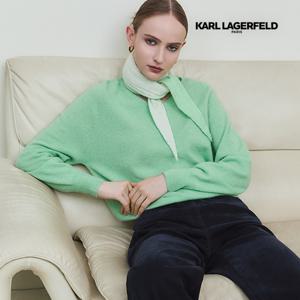 [온플] 칼라거펠트 25FW 캐시미어100 양면 머플러