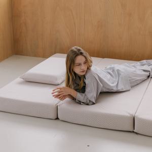 3단 접이식 매트리스 푹신한 침대 바닥 토퍼 8cm (MS)