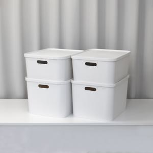 국내제작 2개 4개세트 엔드세이브 손잡이 뚜껑 수납정리함 리빙박스 옷 소품 수납박스 팬트리 수납함