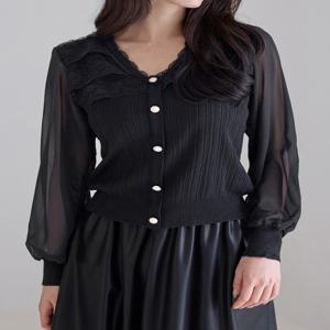 레이스 시스루 블라우스_M2511BL621C