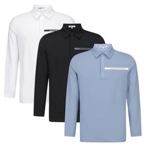 [마스터바니] 남성 엠보 로고 카라 긴팔 티셔츠 411C3TO002