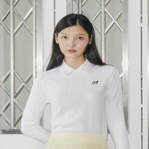 [마스터바니] 여성 심볼 자카드 카라 긴팔 티셔츠 421C3TO053