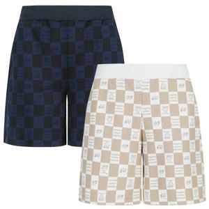 [마스터바니] 여성 로고 체커보드 하프 스웻 팬츠 421C3PS092