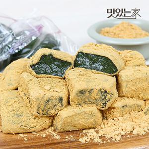 쑥향가득 쑥 인절미+콩가루 / 단호박 인절미+카스테라 가루 (당일생산/개별포장)