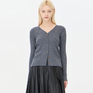 [본사] 골변형 슬림 니트 가디건_SAKC13441CG