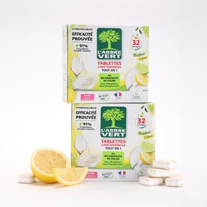 라브르베르 식기세척기 전용세제 올인원 타블렛 (레몬) 2개