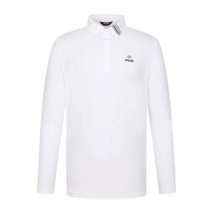 양말제공 [핑골프] 남성 카라 라인 포인트 긴팔 티셔츠 111E3TO001