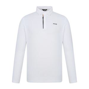 양말제공 [핑골프] 남성 배색 포인트 카라 긴팔 티셔츠 111E3TO002