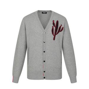 양말제공 [핑골프] 남성 선인장 포인트 니트 가디건 111E3SD182