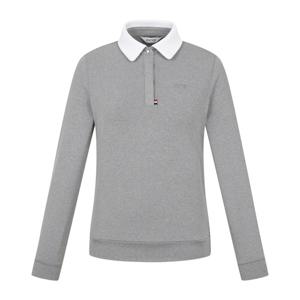 양말제공 [핑골프] 여성 테잎 장식 카라 긴팔 티셔츠 121E3TO152