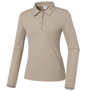 여성 CF 레지나 리브드 폴로 티셔츠 WWU22242E2