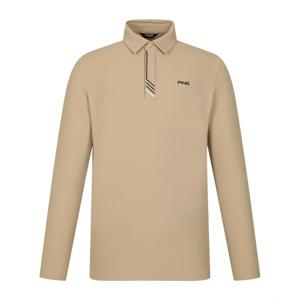 [핑골프] 남성 사선 포인트 카라 긴팔 티셔츠 111E3TO202