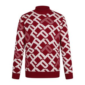 [핑골프] 남성 로고 자카드 패턴 긴팔 니트 111E3SR203