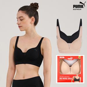 푸마 바디웨어 여성 풀 커버리지 브라 2종세트
