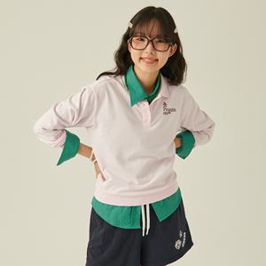 여성 에센셜 카라 긴팔티셔츠 MQ322PTL81