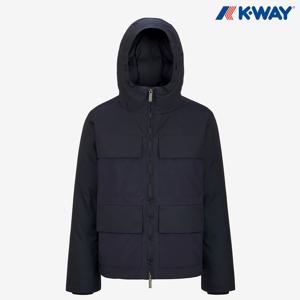 [정가:599,000] 까웨 남성 오딘 패브릭 믹스 덕다운 패딩 자켓 Y246EMD242