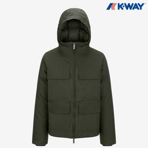 [정가:599,000] 까웨 남성 오딘 패브릭 믹스 덕다운 패딩 자켓 Y246EMD243