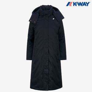 [정가:599,000] 까웨 여성 칼리시 사틴 써모 덕다운 롱패딩 코트 Y246EWD174