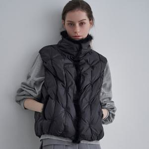 공식몰 [정상가 189,000원] 밍크 소프 데일리 하이넥 다운 베스트 ML11PV770HJY MM12DV770HJY