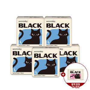 블랙 대형 14P 5팩+중형 2P