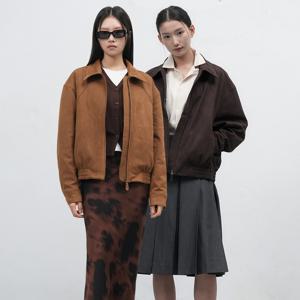 스웨이드 카라 블루종 2COL / SBE3U07010