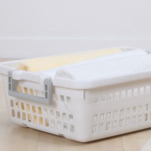 1호 멀티 리빙 바스켓 대  화이트/수납정리/리빙박스/수납바구니/정리박스/멀티바스켓