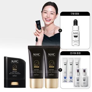 마스터즈 아쿠아리치 선크림 듀오세트 30ml +에어리치 선스틱 14g+ (GIFT)프로샷 세럼 5ml+전구매 샤쉐