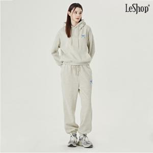 정상가:99,000원 ㅣ 후드 기모 티셔츠 밴딩 팬츠 셋업 (DO4OW003A)