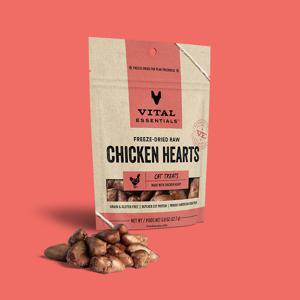 바이탈에센셜 고양이 동결건조 고단백 간식 닭심장 치킨 트릿 22.7g 땡스스탬프
