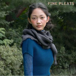 [FINE PLEATS] 피네 플리츠 볼레로 스카프 챠콜