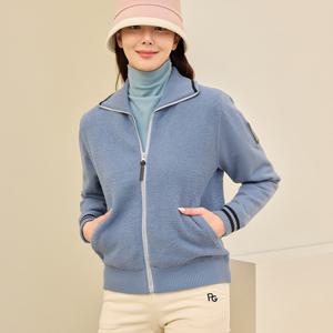 여성골프웨어 액티브 하이넥 니트 방풍점퍼