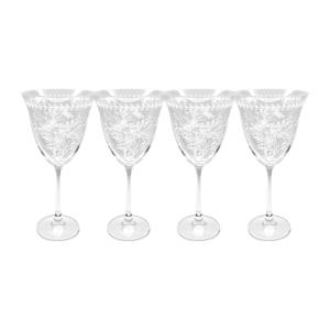 보타닉가든 에칭 크리스탈 와인글라스4p