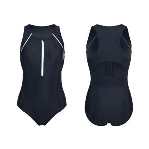 여성집업원피스수영복 LS2F804_BK