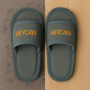 헤이까야 청소 슬리퍼2P 호텔식 극세사 발걸레 청소 실내화