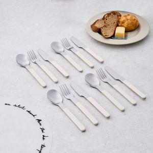 WOW 카페 커트러리 디저트세트 12P 크림