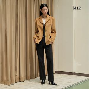 [온플] M12 25FW 여성 기모 니팅 데님팬츠 2종