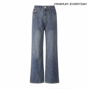 정상가:69,000원 ㅣ [미니멈 에브리데이]데님 스트레이트 롱 팬츠 (EB3TA002D)