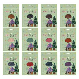 콜크클레이 -12가지 색상 재료 공작 학습 방과후 과제 교육자료